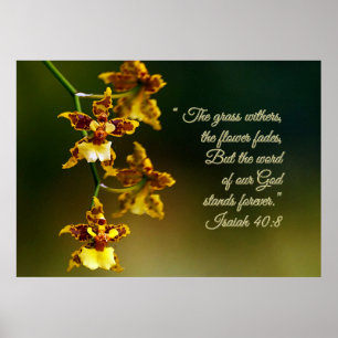 Poster Isaiah 40:8 Inspiracional