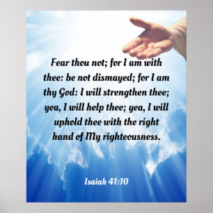 Poster Isaiah 41:10