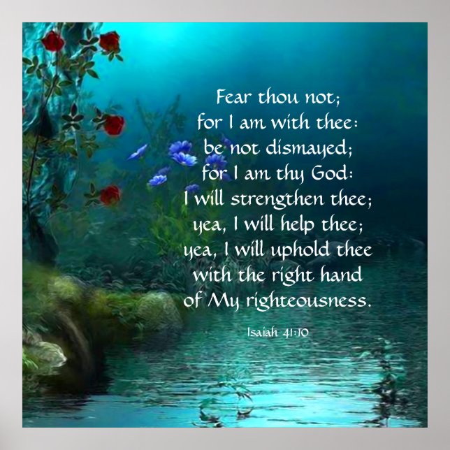 Poster Isaiah 41:10 (Frente)