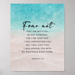Poster Isaiah 41:10 Não Tem Medo