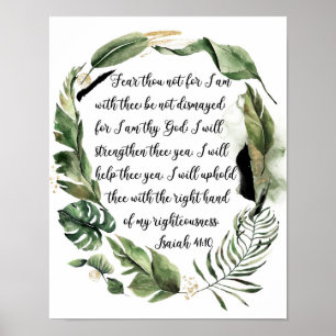 Poster Isaiah 41:10 Não Tem Medo, Verso De Bíblia De Aq