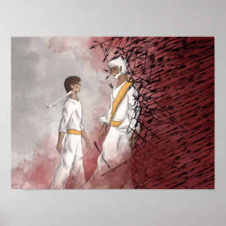 Póster Isaiah 54:17 / Romanos 8:28