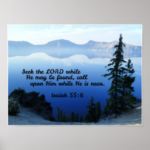 Poster Isaiah 55:6 Procure o Senhor enquanto Ele pode ser