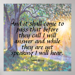 Poster Isaiah 65:24