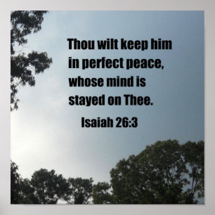 Póster Isaías 26:3