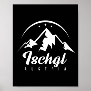 Poster Ischgl Austria Ski Resort Skiting Snowboard Souv