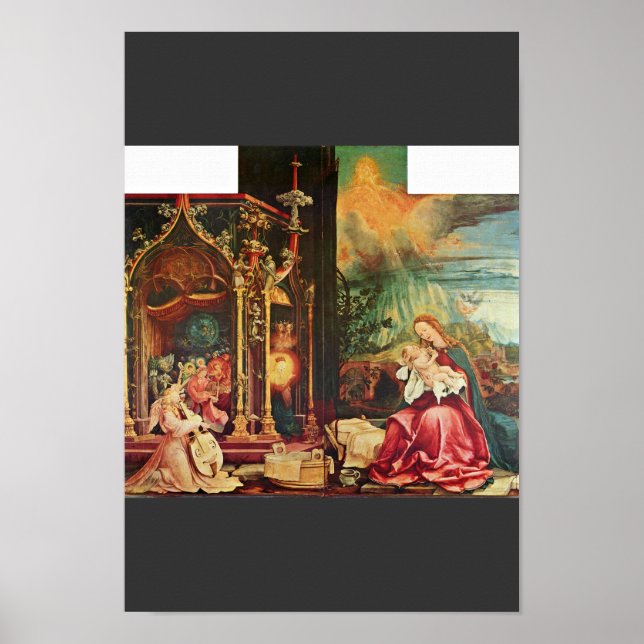 Póster Isenheim Altarpart Anteriormente O Altarpart Princ (Frente)