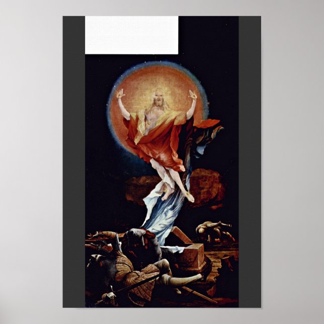 Póster Isenheim Antigo Altar Altar No Antonine Isenhe (Frente)