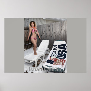 Poster Ishah Laurah Durante As Olimpiadas De inverno De 2