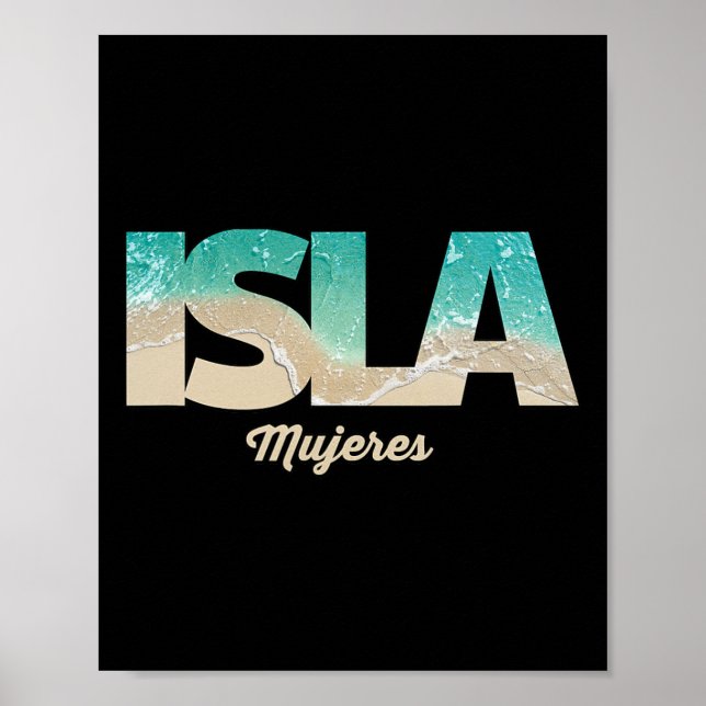 Poster Isla Mujeres México (Frente)