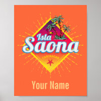Isla Saona Caribe Retro República Dominicana
