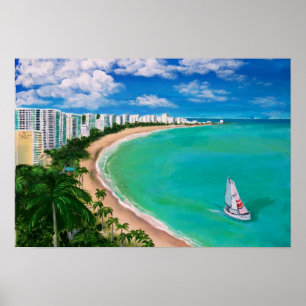 Poster Isla Verde - Puerto Rico