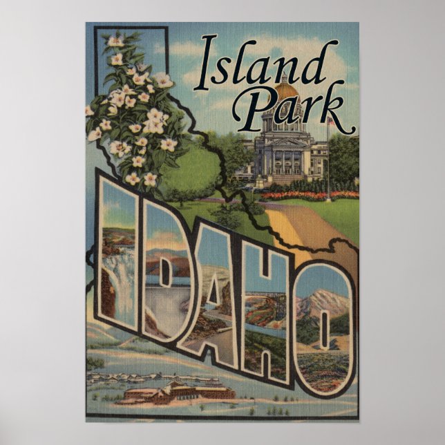 Poster Island Park, Idaho - Cenas com Letra Grande (Frente)