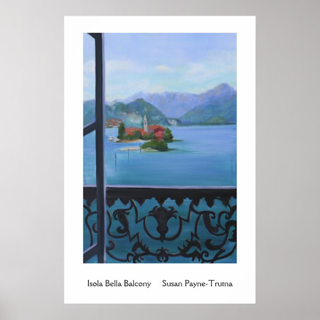 Poster Isola Bella Balcony (Frente)