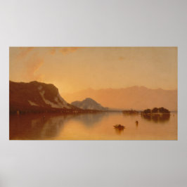 Poster Isola Bella no Lago Maggiore - Cartaz de 1871