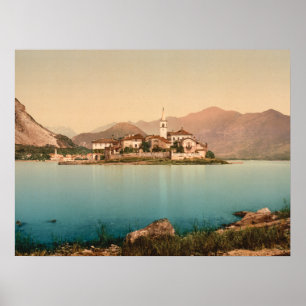 Poster Isola Pescatori mim, lago Maggiore, Italia