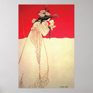 Poster ~ Isolde de Nouveau da arte do vintage por