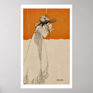 Póster Isolde, ilustração "do estúdio", 1895 (lith