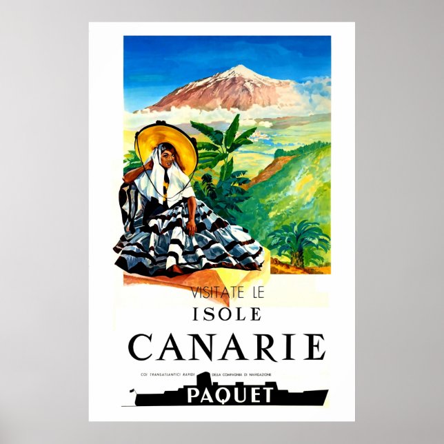 Poster Isole,Canarie,Poster de viagens (Frente)