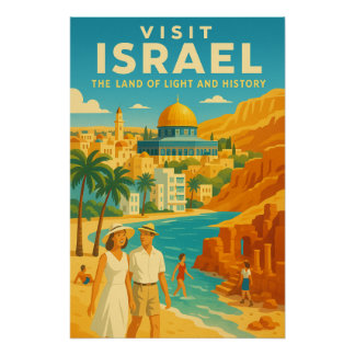 Póster Israel – A Terra da Luz e História