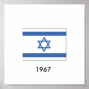 Poster Israel Flag  1967