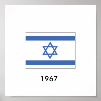 Poster Israel Flag 1967