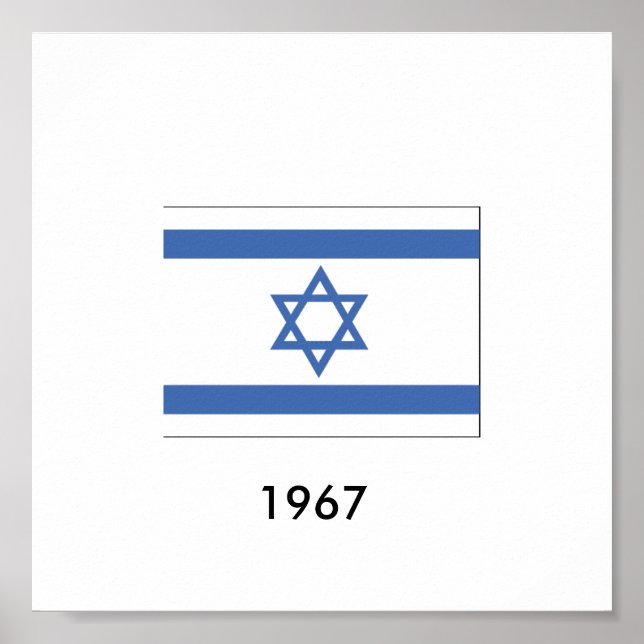 Poster Israel Flag 1967 (Frente)