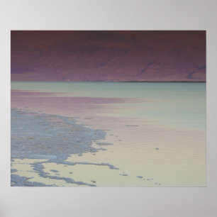 Poster Israel, Mar Morto, Ein Bokek, Mar Morto, crepúscul