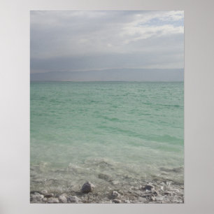Poster Israel, Mar Morto, seascape
