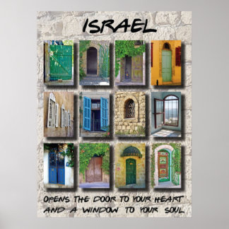 Póster Israel - portas e janelas