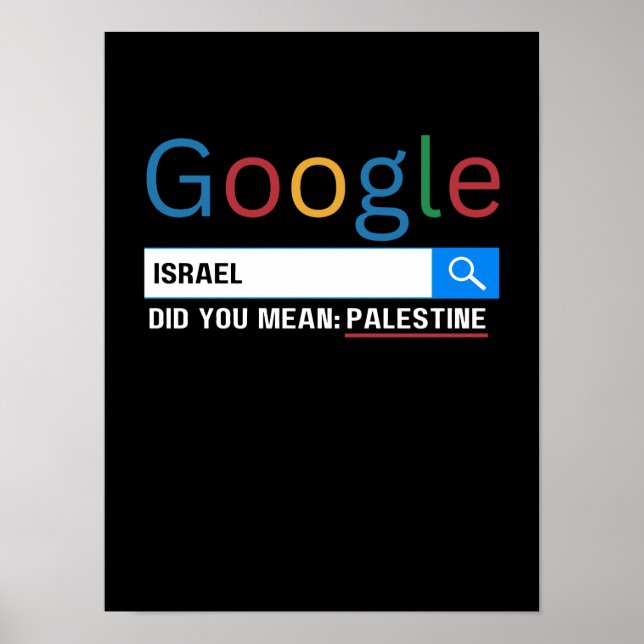 Poster israel se referia a lágrimas de pesquisa na Palest (Frente)