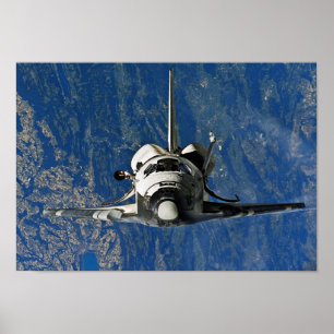 Póster ISS de aproximação da descoberta do vaivém