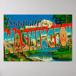 Póster Issaquah, Washington - grandes cenas da letra