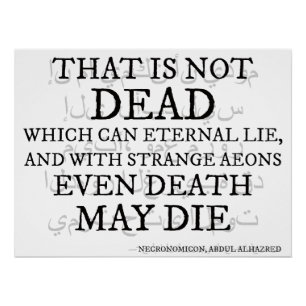 Póster Isso Não É Morto - O Necronomicon Verse