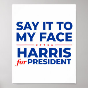 Poster Isso Para Minha Cara Kamala Harris Presidente 2024