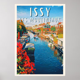 Poster Issy les Moulineaux Photo Vintage