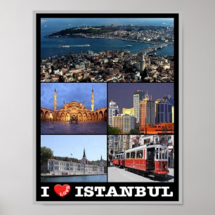 Poster Istambul - Eu Amo - Turquia -