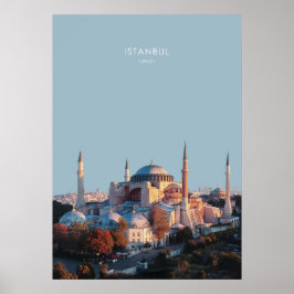 Poster Istambul, Trabalho de arte Viagem da Turquia