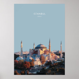 Poster Istambul, Trabalho de arte Viagem da Turquia