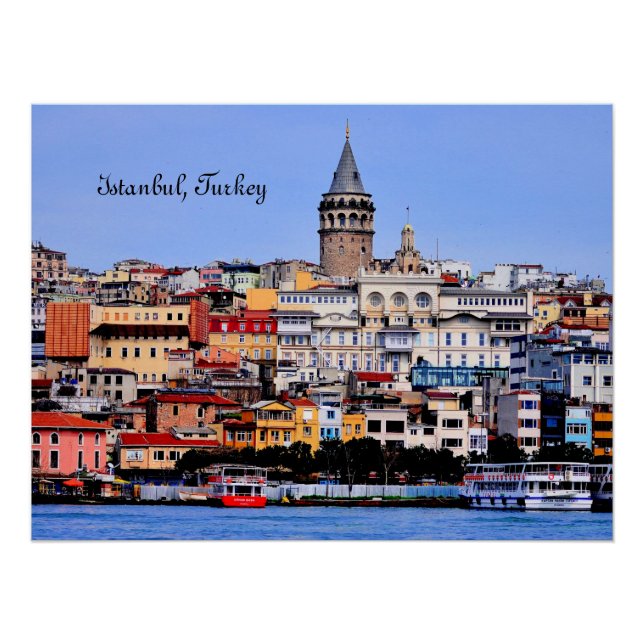 Póster Istambul, Turquia (Frente)