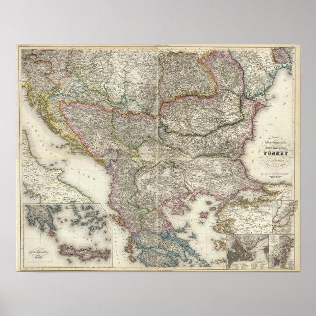 Póster Istambul, Turquia (Frente)