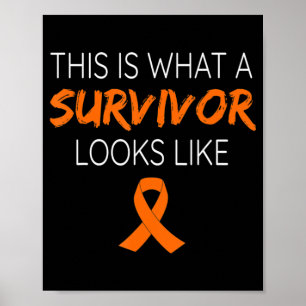 Poster Isto É O Que Um Sobrevivente Parece Com Leucemia A