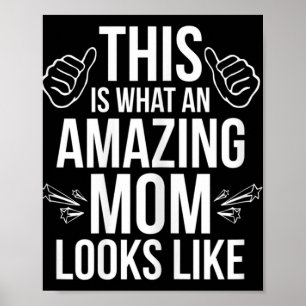 Poster Isto É O Que Uma Mãe Incrível Parece Uma Mãe Diver