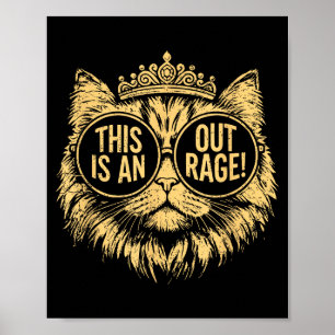 Poster Isto É Um Absurdo Princesa Engraçada Gato Donut Do