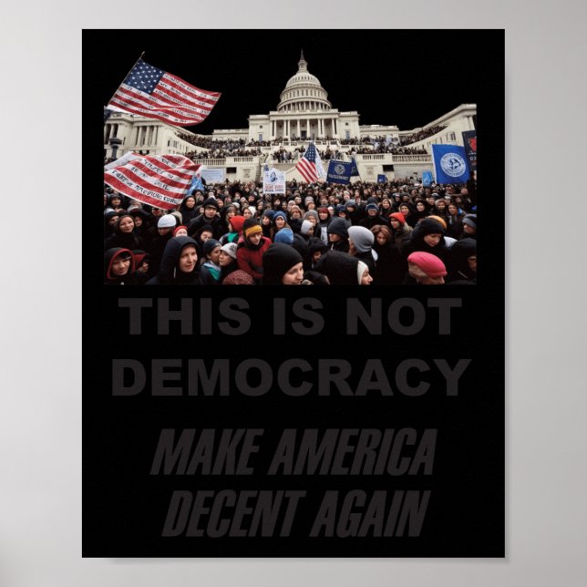 Poster Isto Não É Democracia (Frente)
