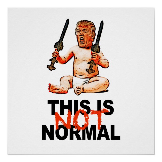 Póster Isto NÃO é normal! Sinal de protesto (Frente)