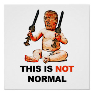Póster Isto NÃO é normal! Sinal de protesto
