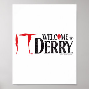 Poster It_ Welcome To Derry Vintage Distress Logo Horro