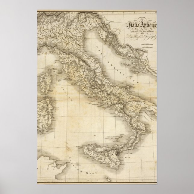 Poster Itália Antiga (Frente)