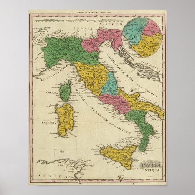 Póster Italia Antiqua (Frente)